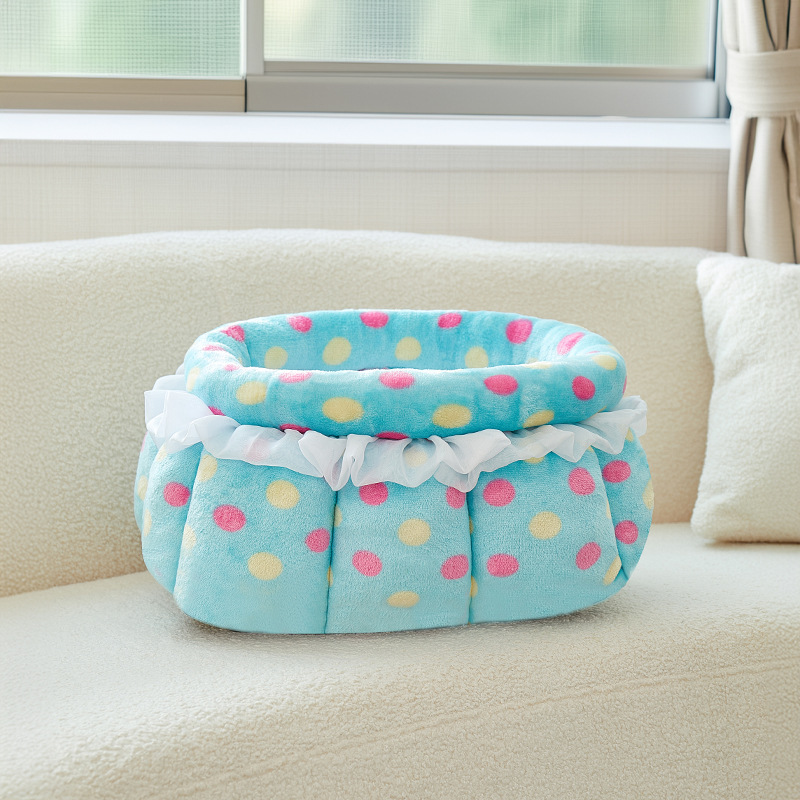 La camada para gatos es universal en invierno y cálida en invierno. Cama para gatos súper grande cerrada.