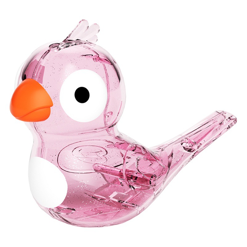 Popular Whistle Children's Water Bird Whistle Toy with Water, Transparent Children's Whistle Music Instrument Toy Whistle Bird