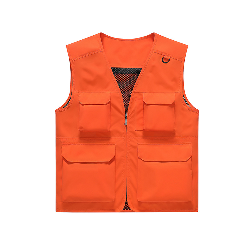 Nuevo chaleco de gama alta para exteriores, chaleco de fotografía de pesca multifuncional multibolsillo para hombre, ropa exterior, personalización
