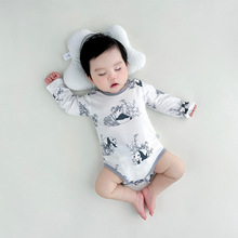 竹棉婴幼儿秋装a类衣服婴儿长袖包屁衣新生儿宝宝服装秋装新款