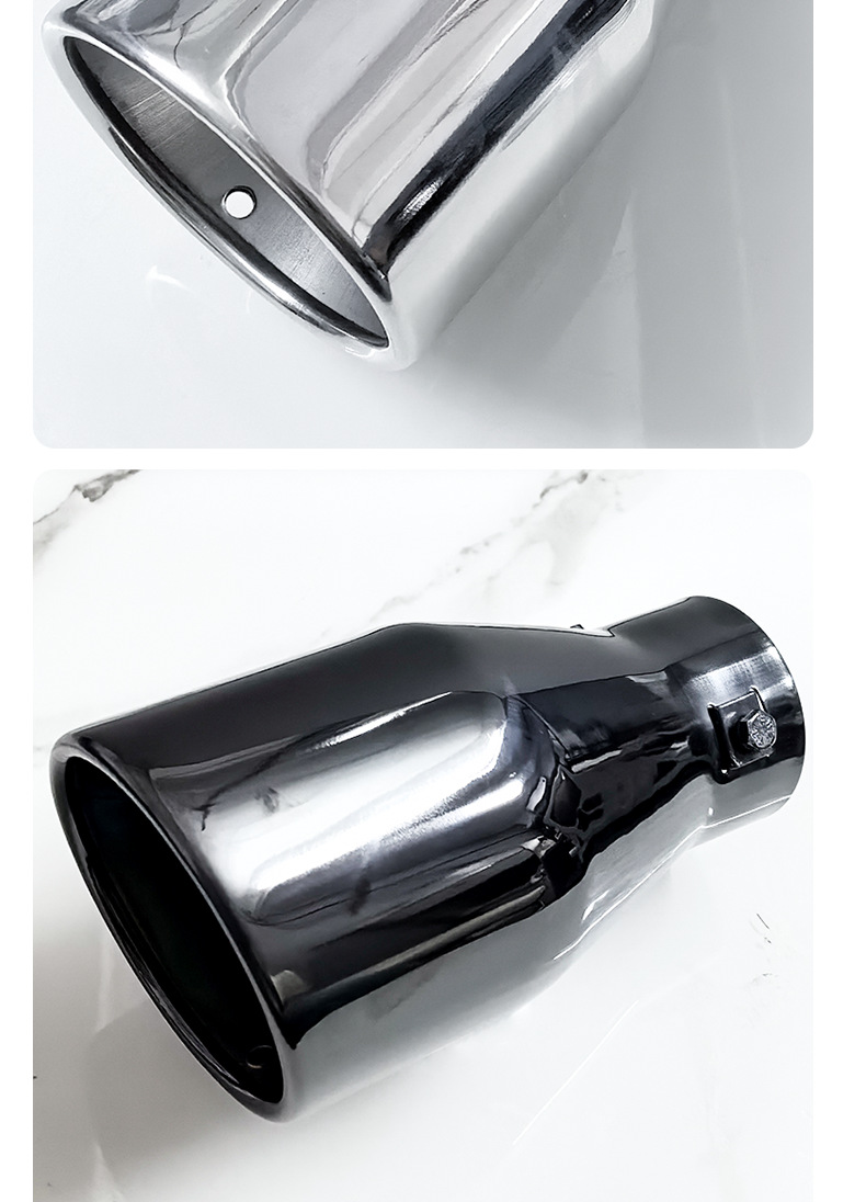 Suitable for the original car 5.2-5.8CM Jetta 10-15 Reiz XRV wing god crown car stainless steel tail throat