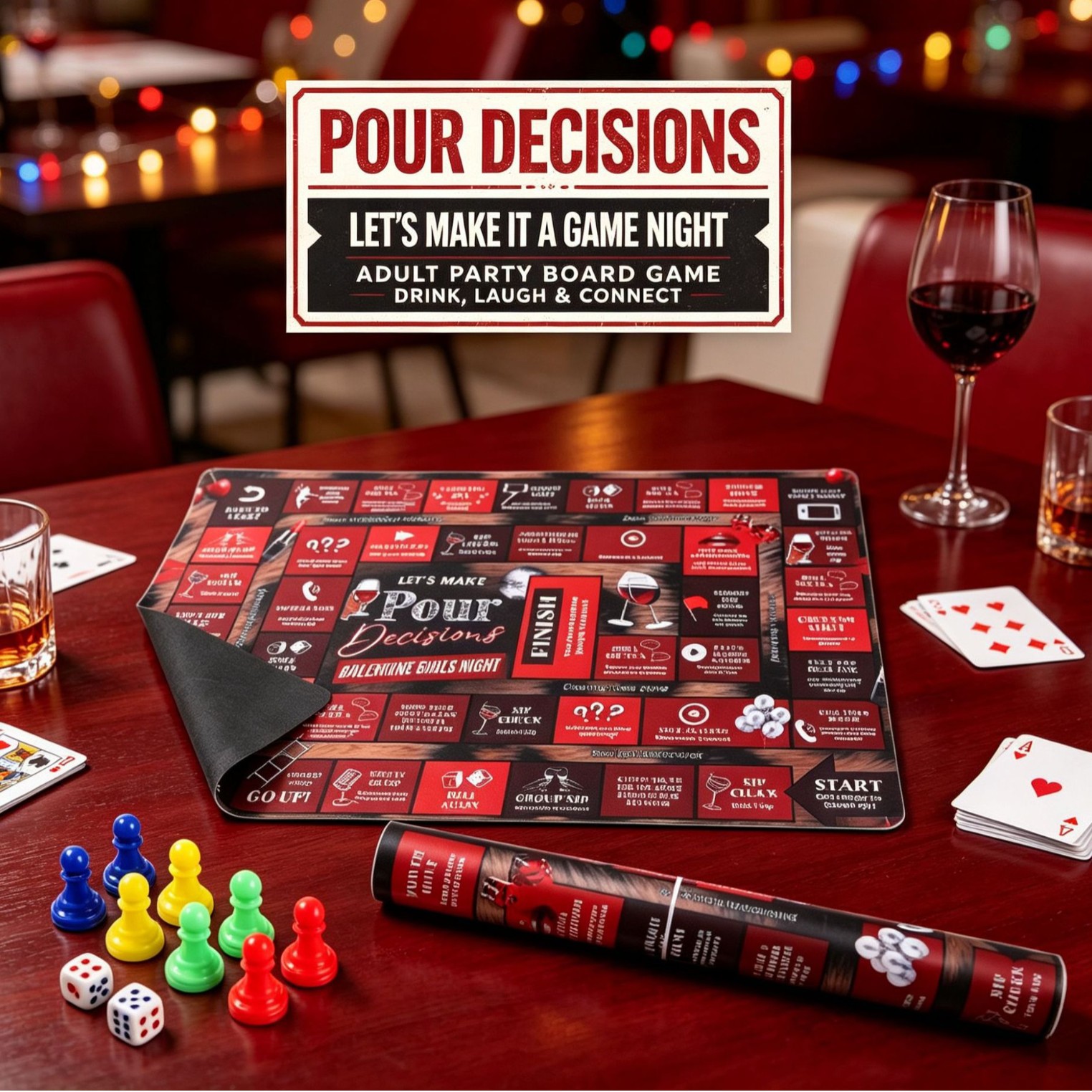 Cross-border Multi-theme English Drinking Board Game, Large Rubber...