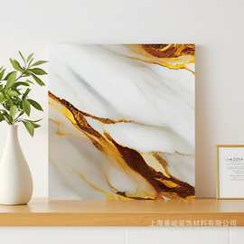跨境工厂30×30cm专供仿大理石轻奢感瓷砖贴厨房墙面自粘防水壁纸
