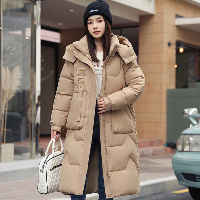 Women's Cotton Clothes 2025 New Winter Removable Hooded Cotton Clothes Women's Long Over-The-Knee Thickened Cotton Jackets Women's Jackets Women's Cotton Clothes 2025 New Winter Removable Hooded Cotton Clothes Women's Long Over-The-Knee Thickened Cotton Jackets Women's Jackets