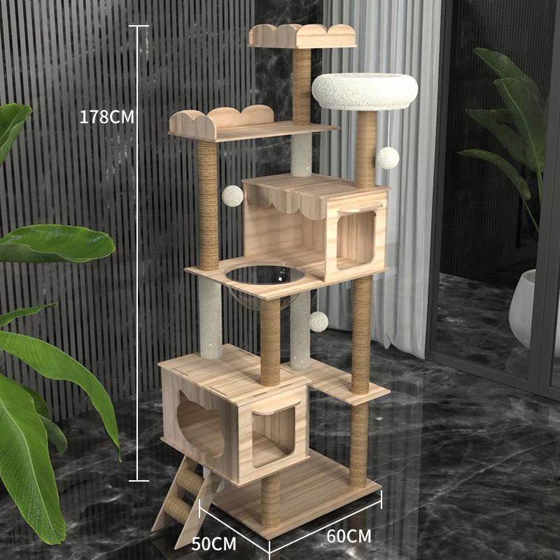 猫クライミングフレーム、大型猫の巣、オールシーズン対応のユニバーサルキャットツリー、トイレ、一体型スペースカプセル、猫スクラッチボード、猫ヴィラ、猫おもちゃ|undefined