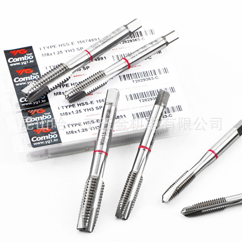 YG先端丝锥M3 5 6 8 10 12带红圈多功能钢件不锈钢铝先端丝锥