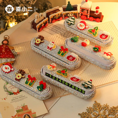 クリスマス駐車電話番号札アニメかわいい車の車の移動車用デジタル番号札クリスマス装飾