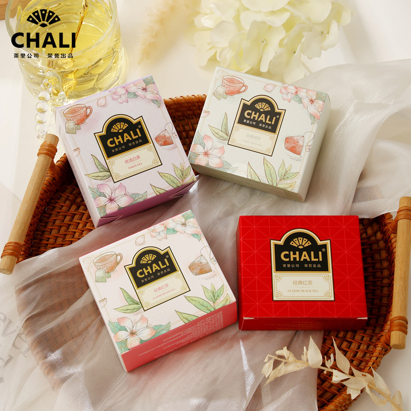 Chali Tea Souvenir Wedding Classic Black Tea Green Tea Tea Bag Wholesale Teacher's Day Scented Tea Gift Box