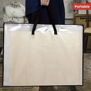 Customizable Amazon Zipper Crossbody Export Cross-Border Pvc Storage Bag Painting Waterproof Large Satchel Examination Bag