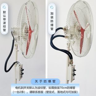 Shaking Head Fan Fb/Bts-500 Floor-Standing 600 Wall-Mounted 750 Electric Fan 220V Horn Fan 380V Free Shipping Factory