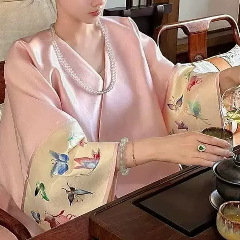 专柜撤回独特漂亮高级感超好看新中式国风粉色外套改良唐装上衣女