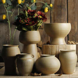 花盆大号花盆多肉器复古花盆花盆陶瓷专用家用艺术素烧批发速卖通