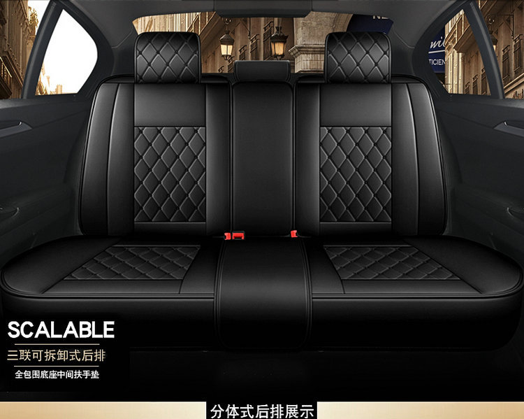 2025 New Model Full Leather Two-Tone Crown All-Season Universal Car Seat Cushion