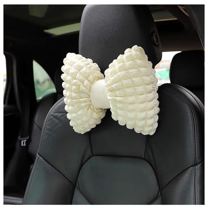 Car Headrest Neck Pillow Lumbar Pouffe Car Seat Breathable Comfortable Pillow Internet Celebrity Car Interior Supplies