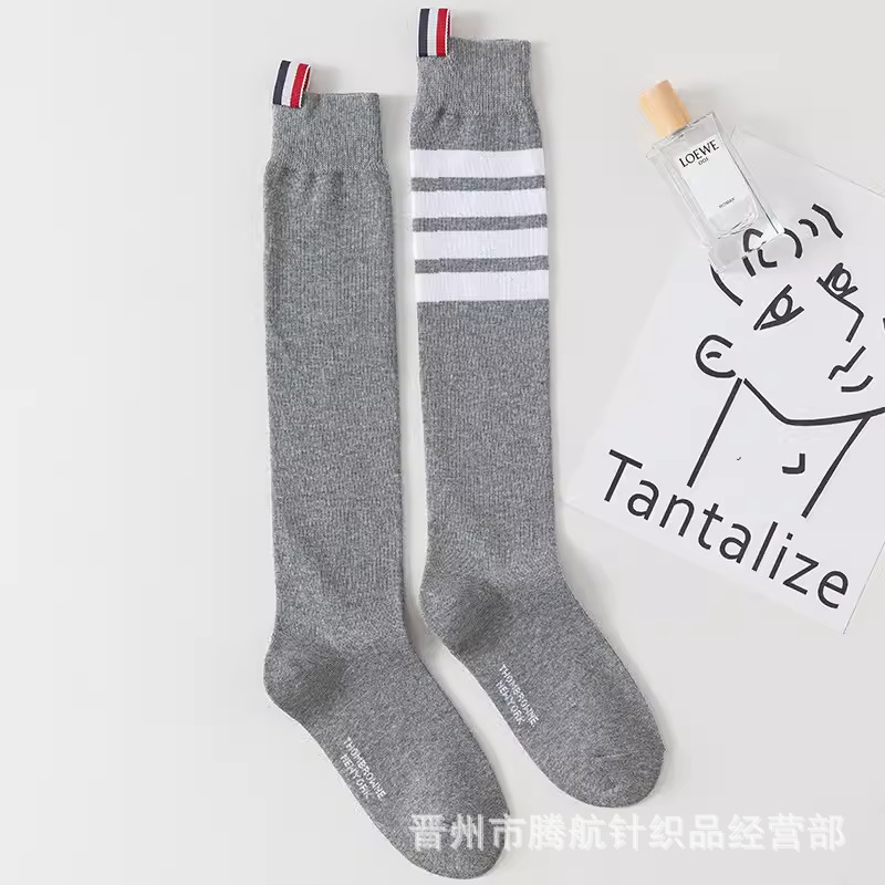 무릎 길이 라이트 그레이