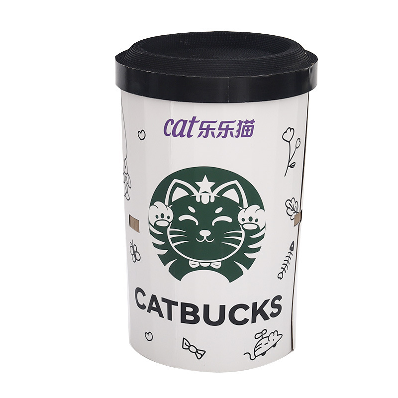 Tablero de raspado de gato de doble capa, nido de gato integrado, resistente al raspado, papel corrugado, suministros para gatos súper grandes, tablero de garras de gato, casa de cartón