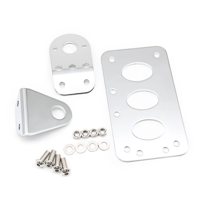 Suitable for Harley Prince motorcycle retro side license plate bracket license plate bracket metal license plate bracket tail light bracket (Motorcycle Safety Supplies) - retro-license-plate-frame-a-plating