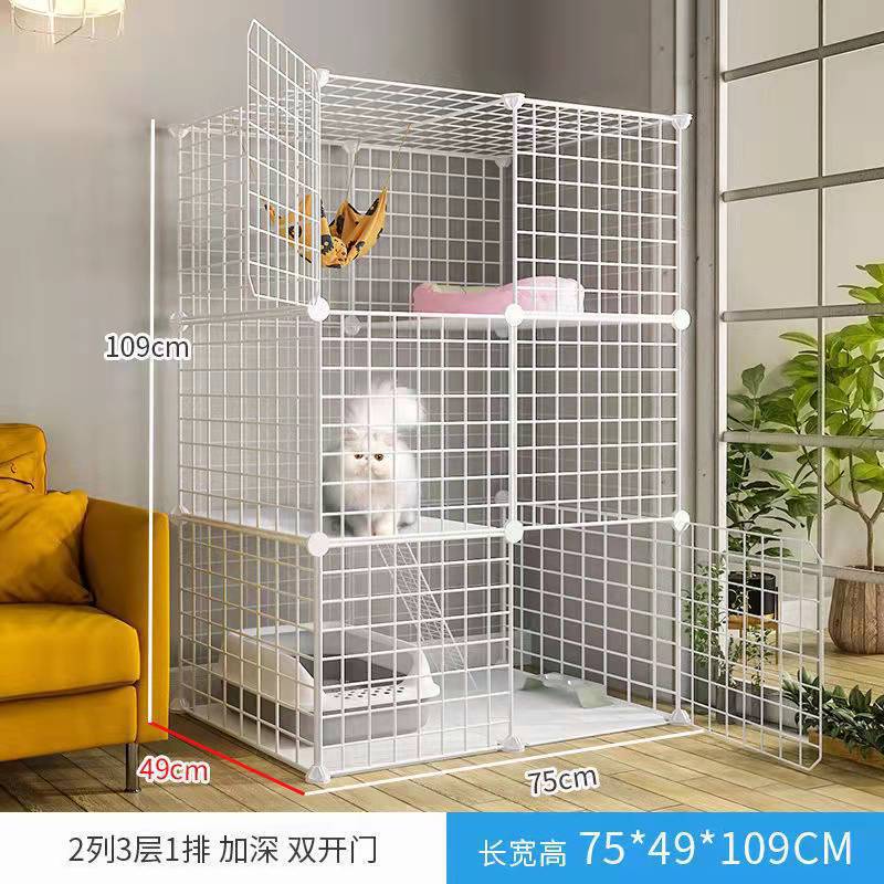 Jaula de gato super grande espacio libre de doble capa gato Villa gato mascota gato casa gato Casa Grande no inodoro integrado