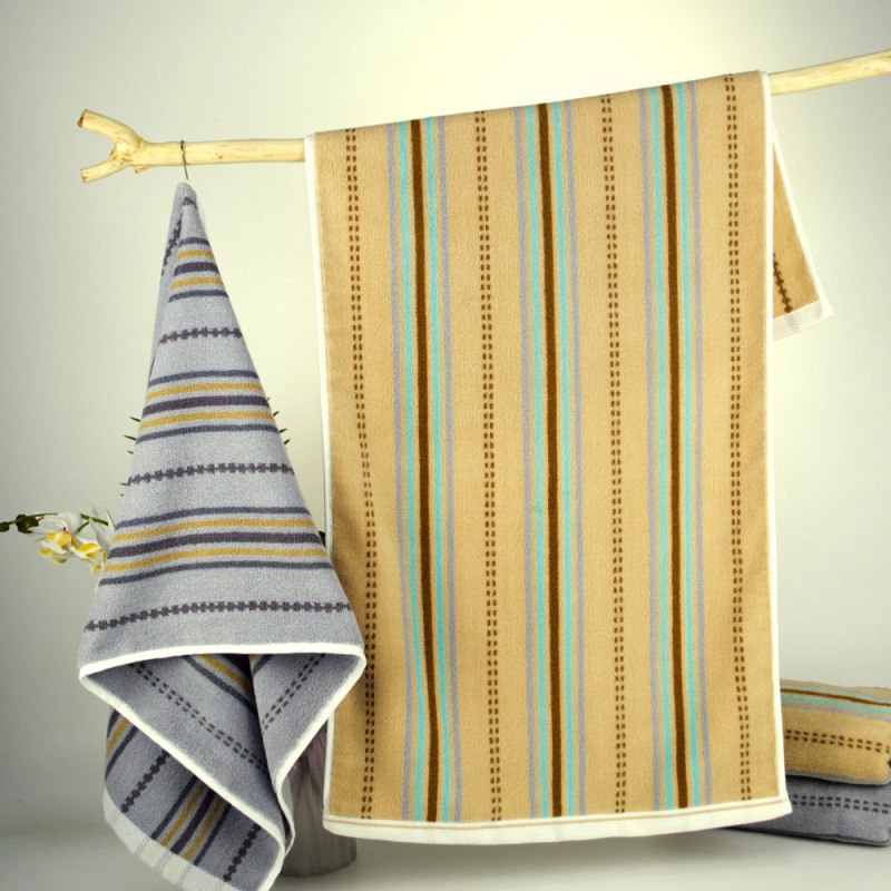 40*90 Extra-Long and Enlarged Towel, Pure Cotton Striped Jacquard, Adult Bath Towel, Sports Towel for Wiping Sweat, Non-Shedding, Wholesale 40*90 Extra-Long and Enlarged Towel, Pure Cotton Striped Jacquard, Adult Bath Towel, Sports Towel for Wiping Sweat, Non-Shedding, Wholesale
