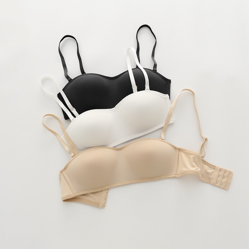 New Seamless Push-Up Bra with Half Cups, Non-Slip, Environmentally Friendly Glue, Anti-Falling, One-Piece 3D Glossy Bra New Seamless Push-Up Bra with Half Cups, Non-Slip, Environmentally Friendly Glue, Anti-Falling, One-Piece 3D Glossy Bra
