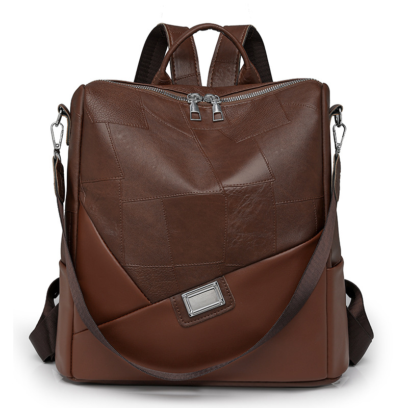 Comercio exterior nuevo estilo casual señoras PU mochila de viaje de gran capacidad multifunción retro de moda salvaje al por mayor