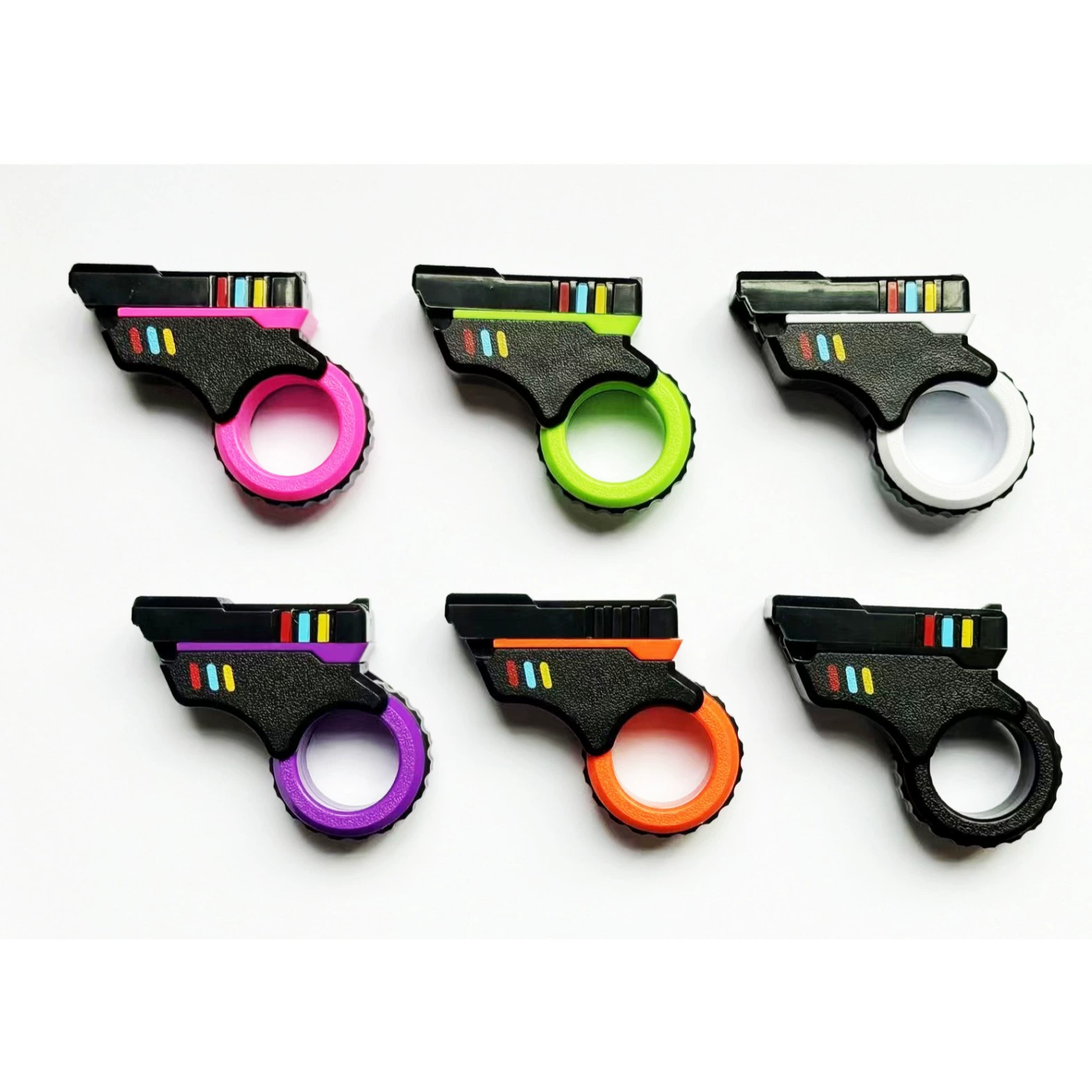 [Azu-SE] Mechanical+magnetic suction+spiny wheel composite segmentation ring EDC decompression toy net red novelty
