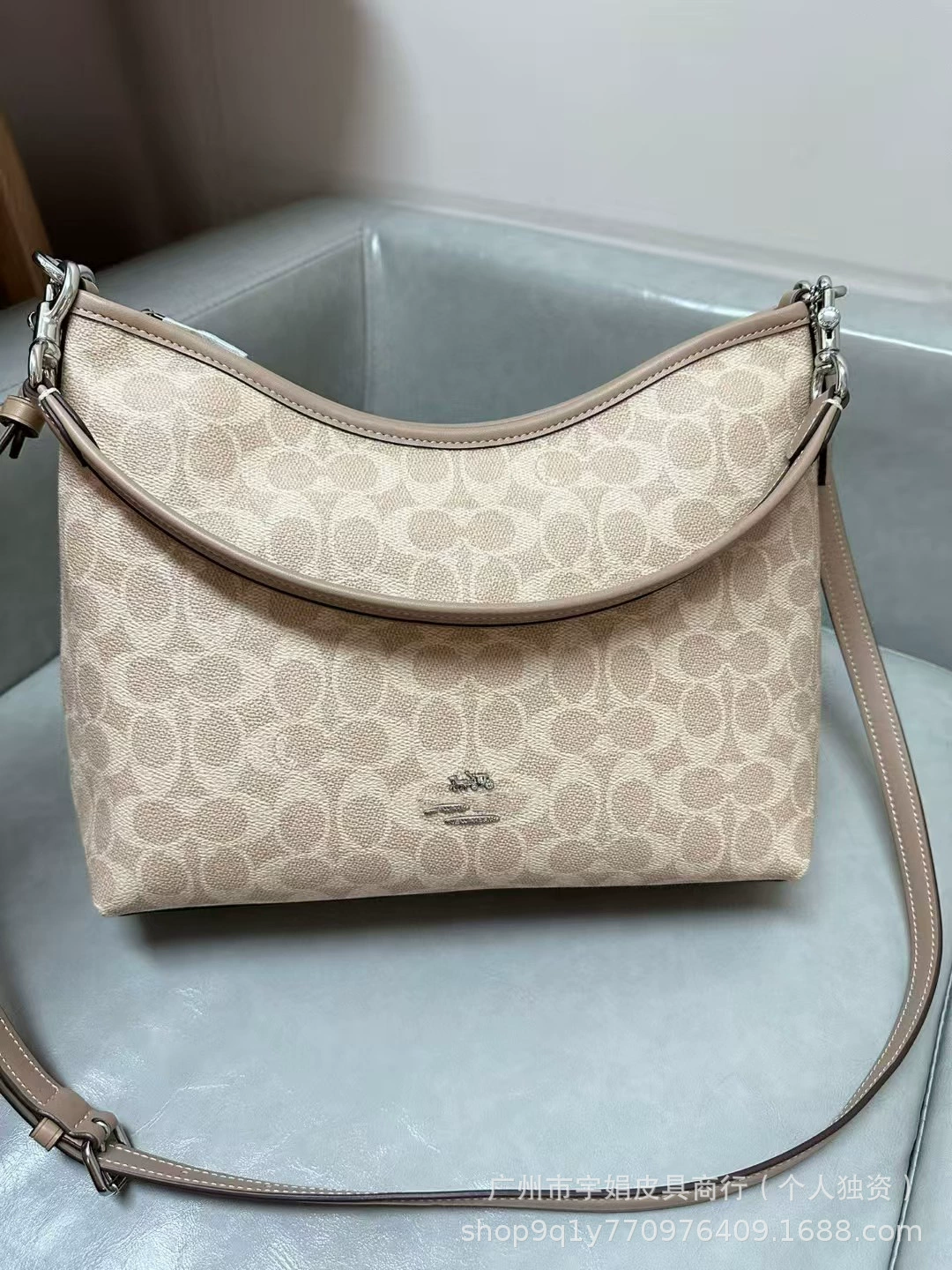 Koujia 2025 Laurela Wandering Bag - Old Flower Retro Crossbody Tote with Gold Chain Strap