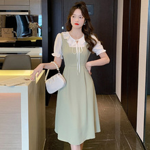 洋气法式连衣裙女夏新款优雅时尚气质甜美裙子高级感小众设计长裙