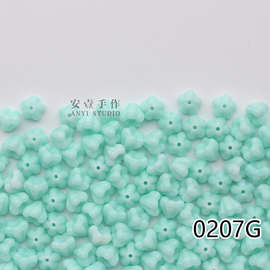 莲雾珠捷克进口喇叭花火烧珠琉璃4x6mm手工diy串珠散珠配件/10颗