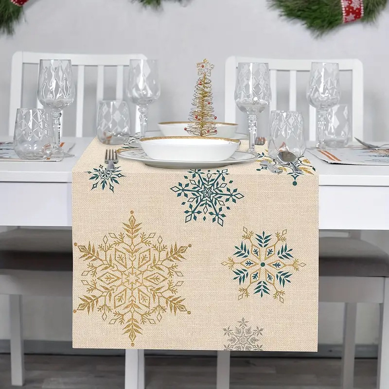 Linen Material Cartoon Pattern Cute Style Cute Cartoon Linen Tablecloth