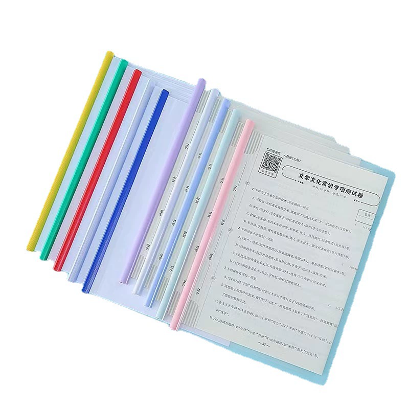 Thickened transparent A4 pump folder folder databook pull pole clamp file reporting test roll folder office supplies wholesale