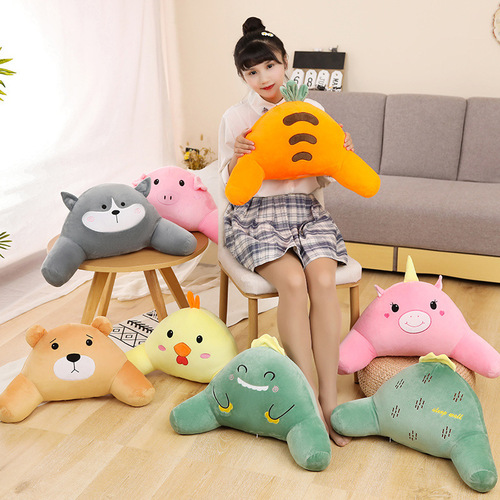 Cartoon animal waist support pillow, office sedentary chair cushion, car waist support pillow, seat pillow