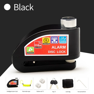 Motorcycle Lock: bicycle lock alarm lock anti-theft