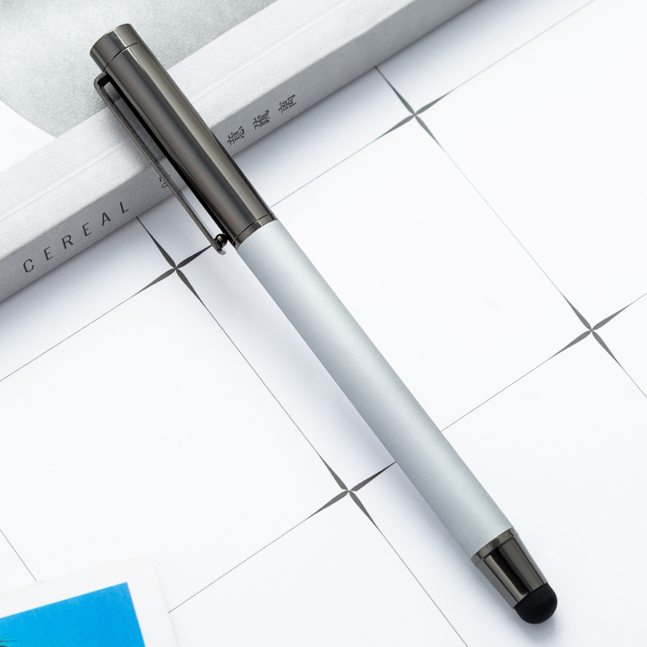 Fabricante mayorista pluma de agua metálica neutra regalos comerciales pluma de firma logotipo imprimido pluma de pantalla táctil pluma de perlas mayorista