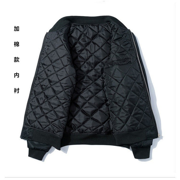 Chaqueta de los hombres nueva chaqueta piloto diablo estilo coreano juventud abrigo estilo chino bordado béisbol uniforme moda