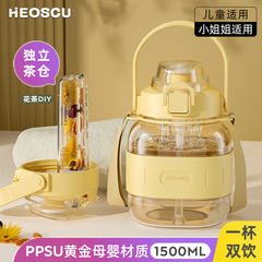 PPSU大肚杯大容量耐高溫高顏值兒童水杯孕婦便攜吸管杯水壺女新款