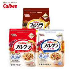 日本輸入Calbee富果楽果物麦片原味チョコレート乳酸菌減糖オートミール