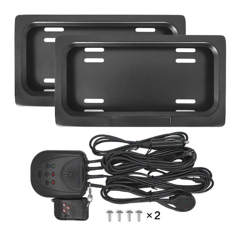 Cross-Border Amazon Us Standard Electric Dual License Plate Holder License Plate Frame Canada One to Two Control License Plate Frame
