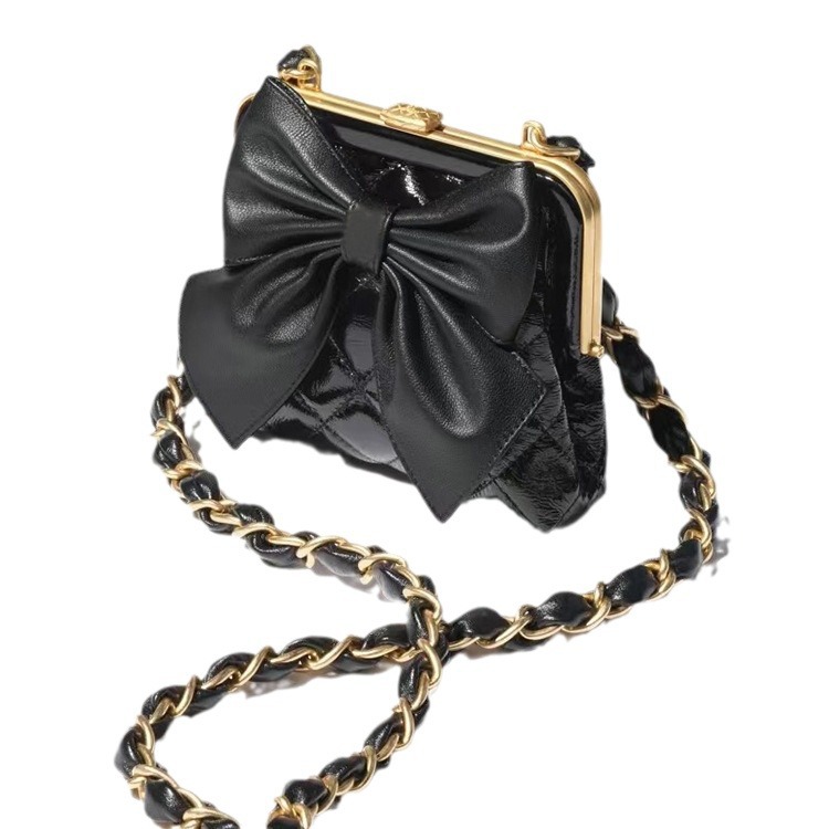 Piccola borsa a tracolla a mano con tracolla singola, design di nicchia, nuova borsa a tracolla da donna con catena, fibbia, oro, alla moda_voghion.com