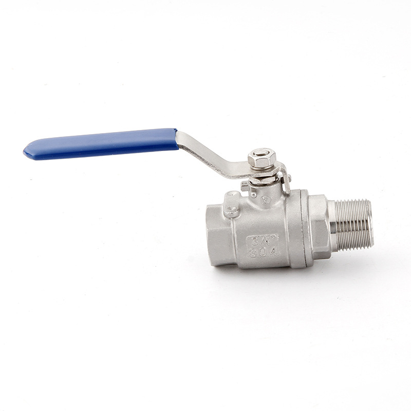 廠家供應二片式內外絲球閥 全通徑內螺紋絲扣不鏽鋼開關規格齊全