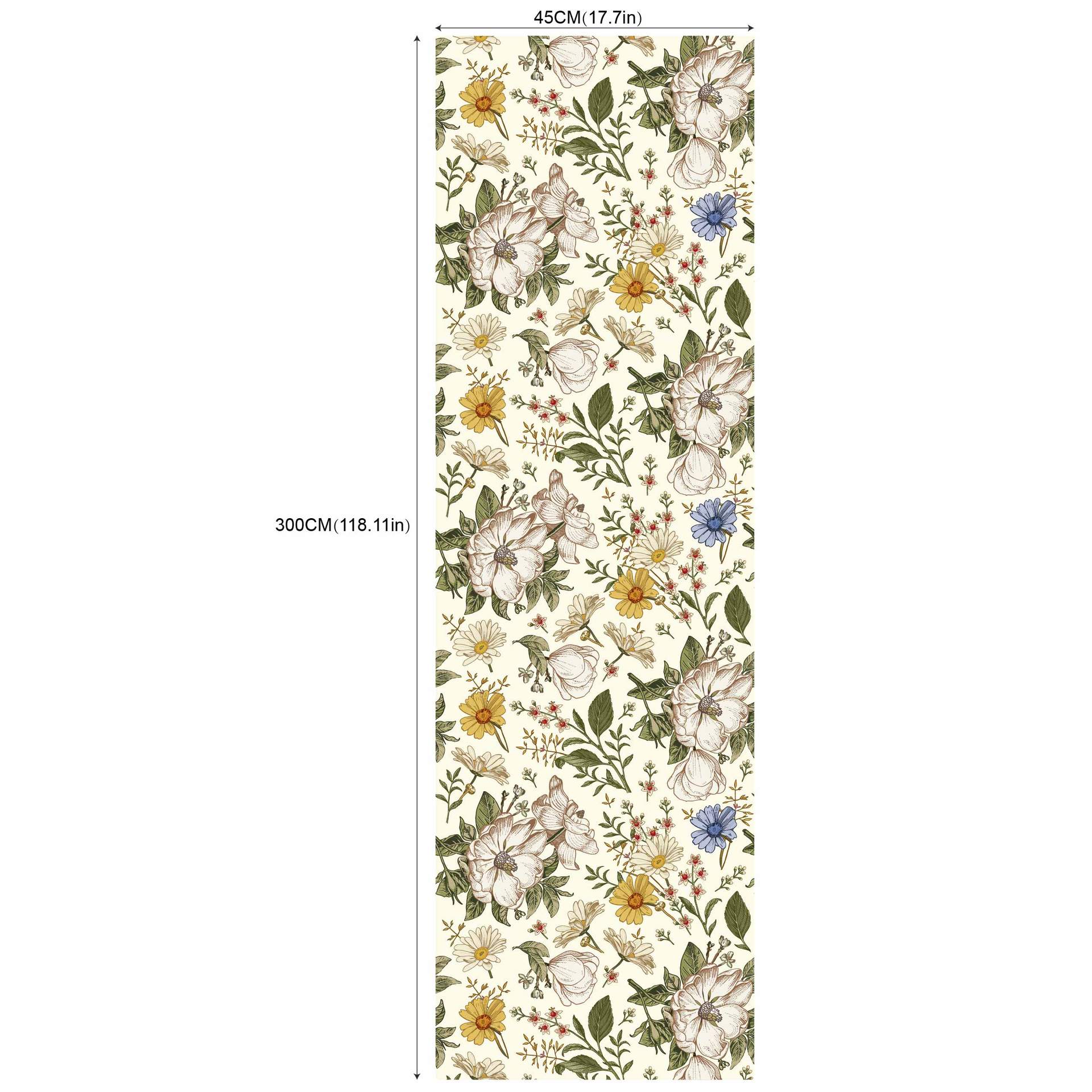 Fresca verde planta flor hoja limón autoadhesivo papel pintado dormitorio Hotel decoración papel pintado RW181-200