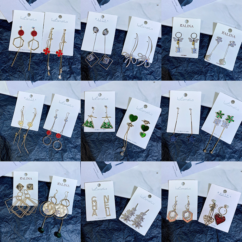 Japan and South Korea personality Geometry zircon Earrings Summer fashion 925 Silver needle Ear Studs Simplicity have more cash than can be accounted for Earrings wholesale