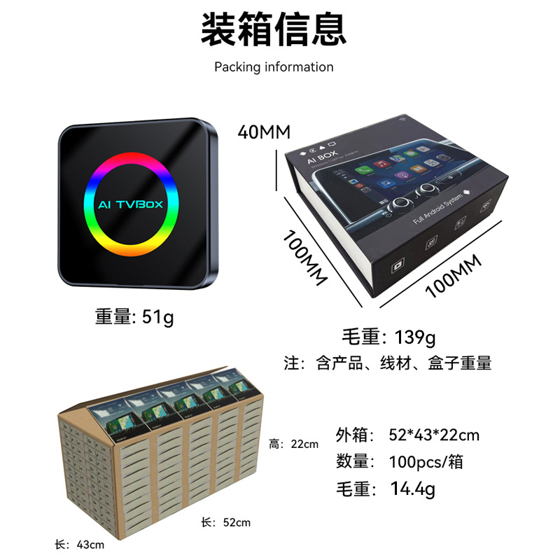 3-in-1 Open-Source Wireless Carplay Module Android 13Aibox Car Connectivity Smart Carplay Box