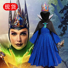 跨境白雪公主毒皇后COS扮演皇冠斗篷套装礼裙万圣节舞台表演BB21