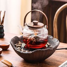 電陶爐煮茶壺爐玻璃提梁輕奢泡茶煮茶器耐高溫防爆可明火茶水分離