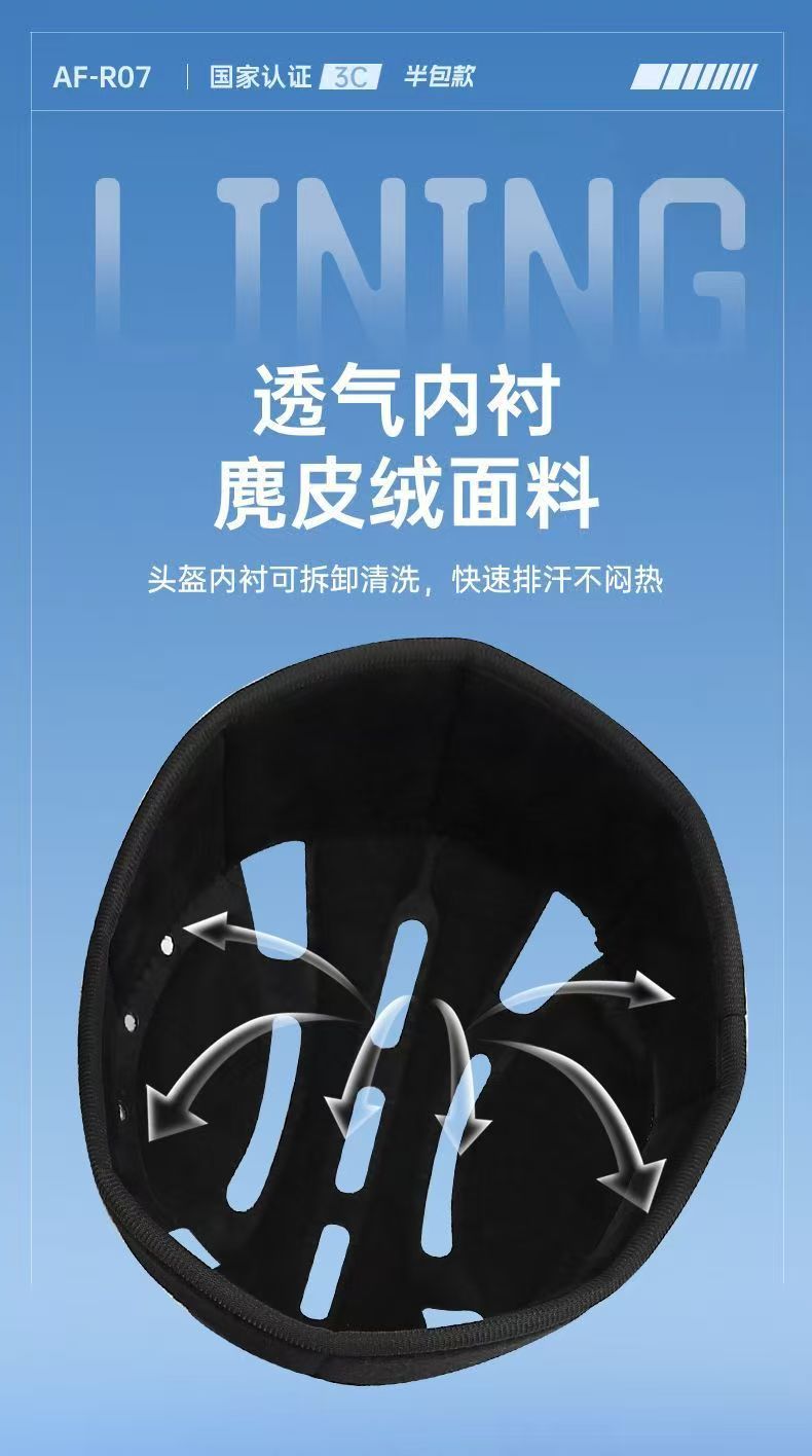 3C Certified Retro Motorcycle Helmet Leather Helmet for Men and Women Summer All-Season Motorcycle Half Helmet Electric Motorcycle Helmet Japanese Scoop Helmet