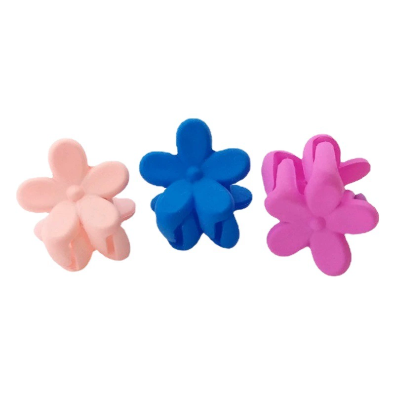 Заколка для волос Hyuna в виде маленьких цветов конфетных цветов, мини-заколка в форме цветка сливы, детская заколка-крабик, матовая заколка для челки и плетеных причесок