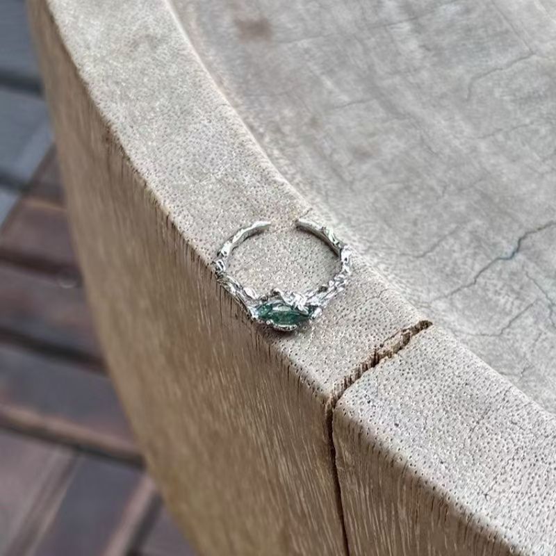 Dark Cat's Eye Stone Ring for Women and Men, Niche Design, Neutral Style Ring, Accessible Luxury Couple Ring, High-End Open Ring