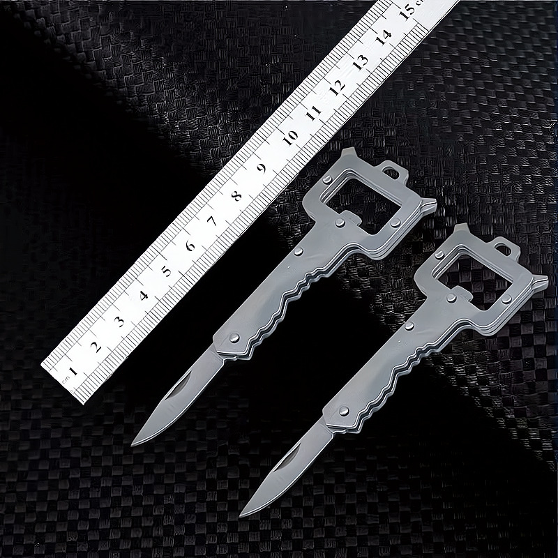 随身工具开瓶器拆快递神器便携螺丝刀迷你全钢钥匙刀多功能折叠刀