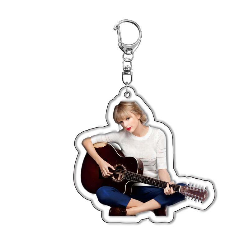 Cross-Border New 2D Character Peripheral Taylor Swift Acrylic Keychain Pendant